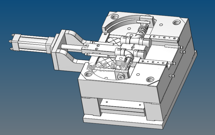 异型三通弯管复杂注塑模具设计