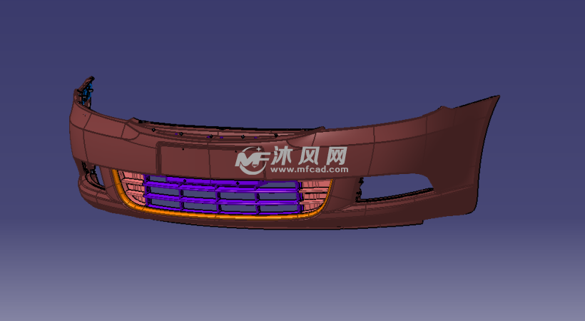 某汽车前保险杠设计