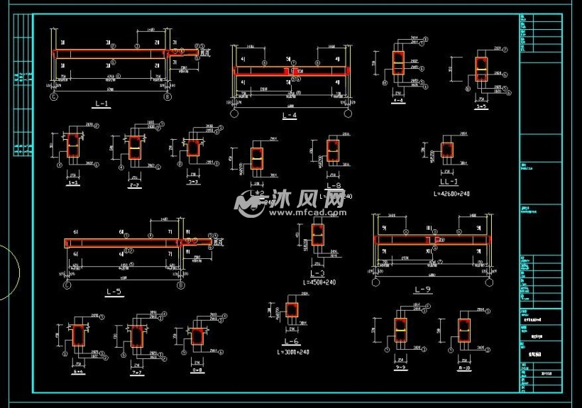 兩層磚混結構供電所辦公樓結構施工圖