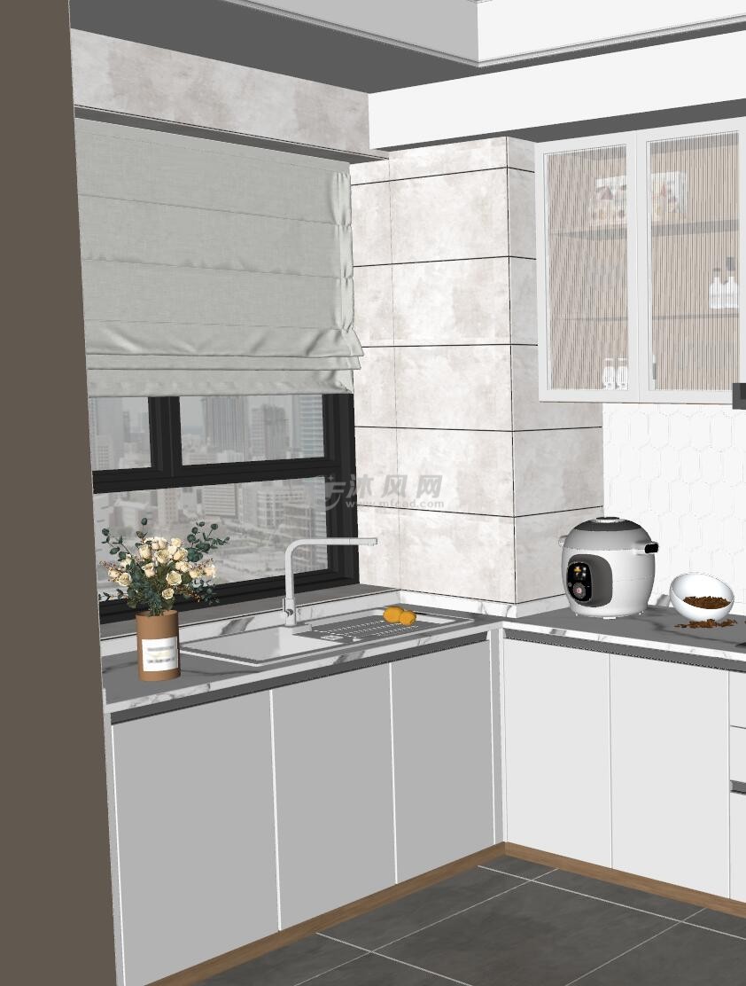 北欧厨房su模型
