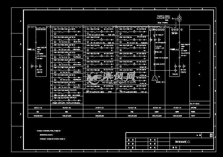 低压柜系统图配电室设备平面布置图图纸参数图纸id 1057485图纸格式