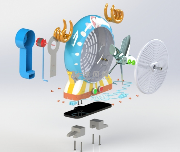 独家家用电风扇乔巴的形象