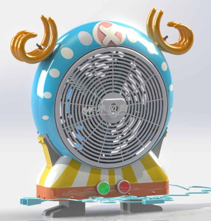 独家家用电风扇乔巴的形象