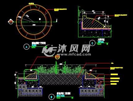 树池篦子欧式平地防腐木六种种植池- 小品及配套设施施工图图纸