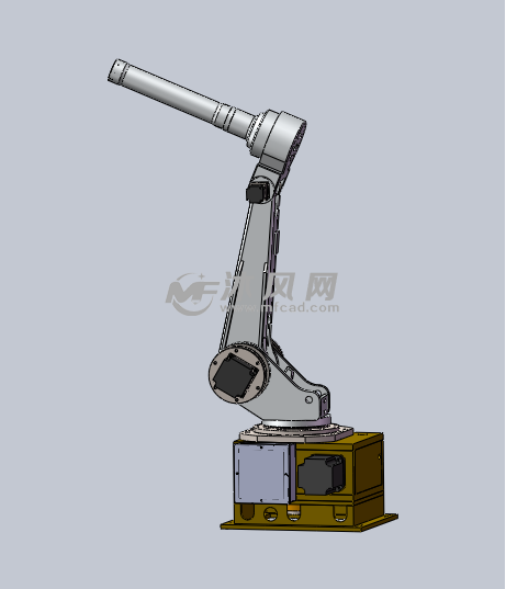 三自由度机器人手臂三维建模机械手臂