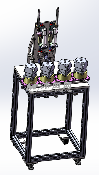 電機端蓋鎖螺絲機裝配圖