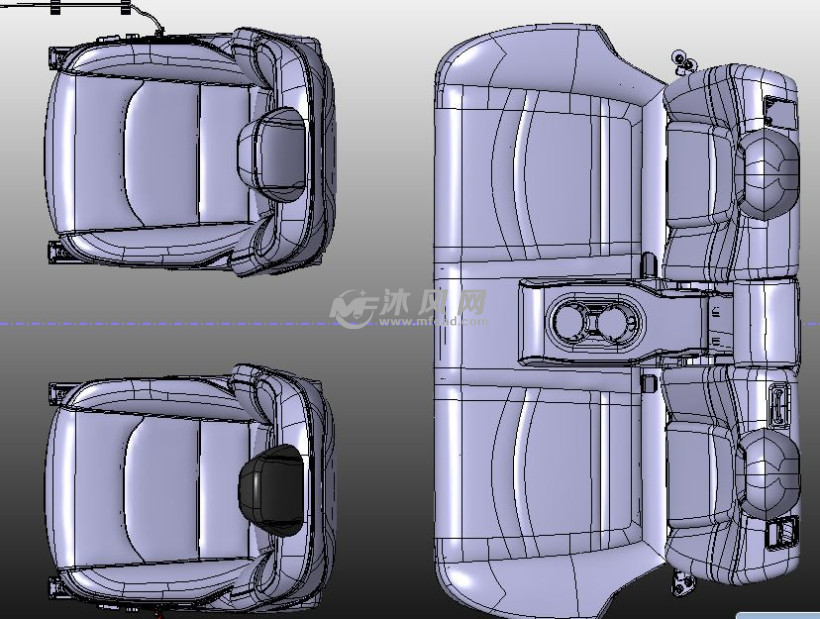 汽车座椅俯视图