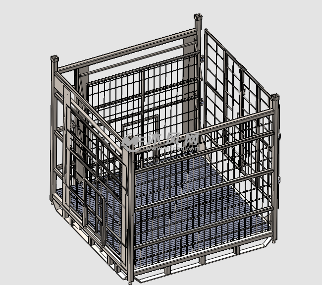 作业保护围栏模型
