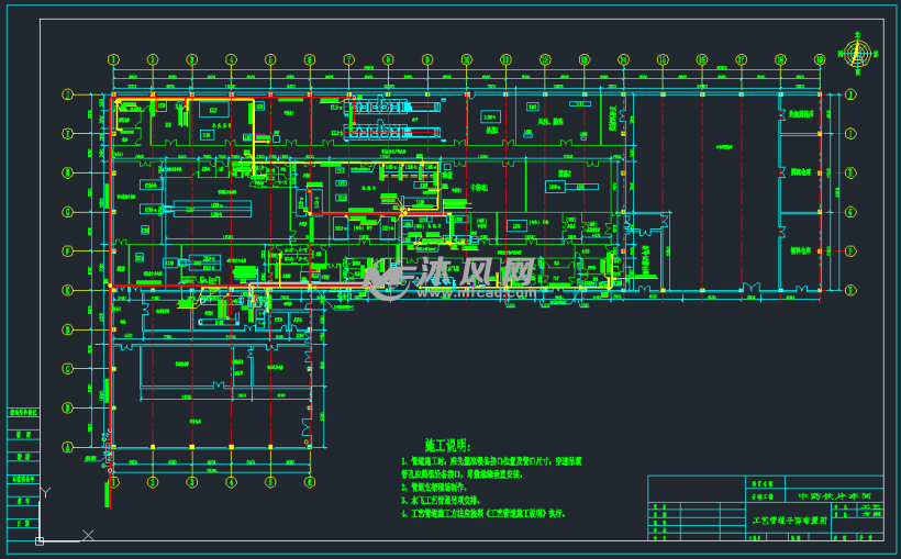 工艺管道平面布置图