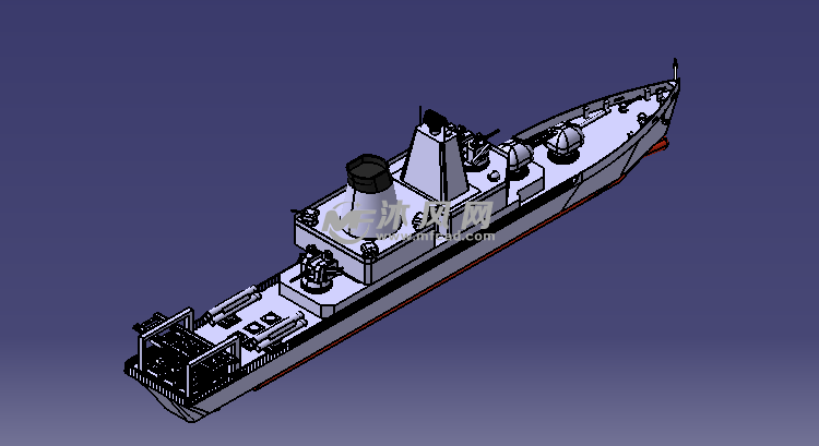 驱逐舰参考模型设计 - 海洋船舶图纸 - 沐风网
