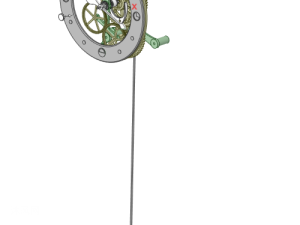 立式摆钟内部齿轮机构图