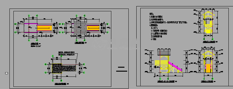 小猪跳水屋小猪跳水台做法详图,主体结构为防腐木,本图仅提供构筑物