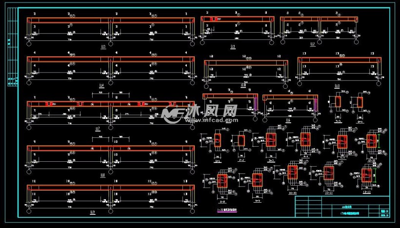 頂層梁配筋圖頂層結構圖基礎平面佈置圖結構設計總說明首層結構圖詳圖