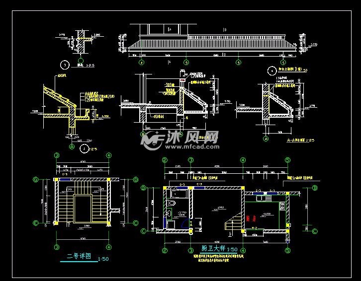 [江苏]砌体混合结构别墅结构施工图含建筑- 结构图纸 - 沐风网