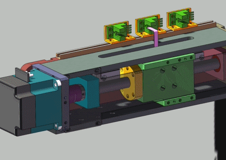 丝杠滑块执行机构模型