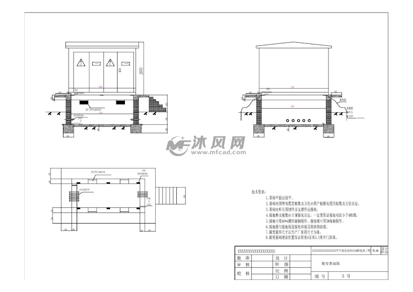 箱變基礎圖