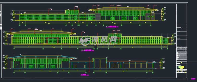 轴立面展开图总平面图图纸参数图纸id: 1062034图纸格式:dwg图纸版本