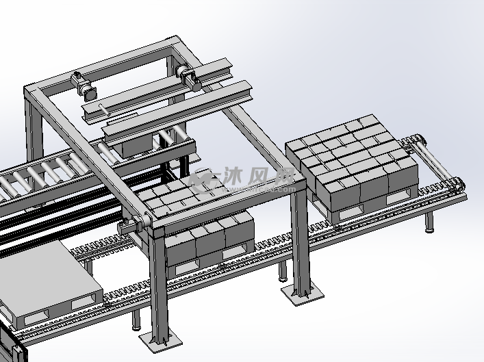 开箱封箱码垛机 - 输送和提升设备图纸 - 沐风网