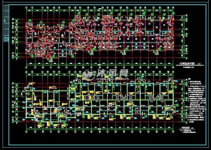 六层顶板结构平面图