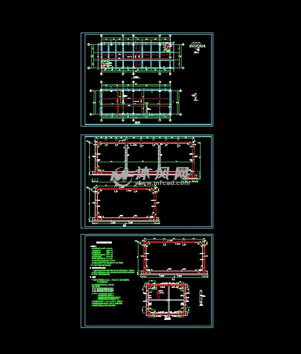 消防水池結構設計圖紙