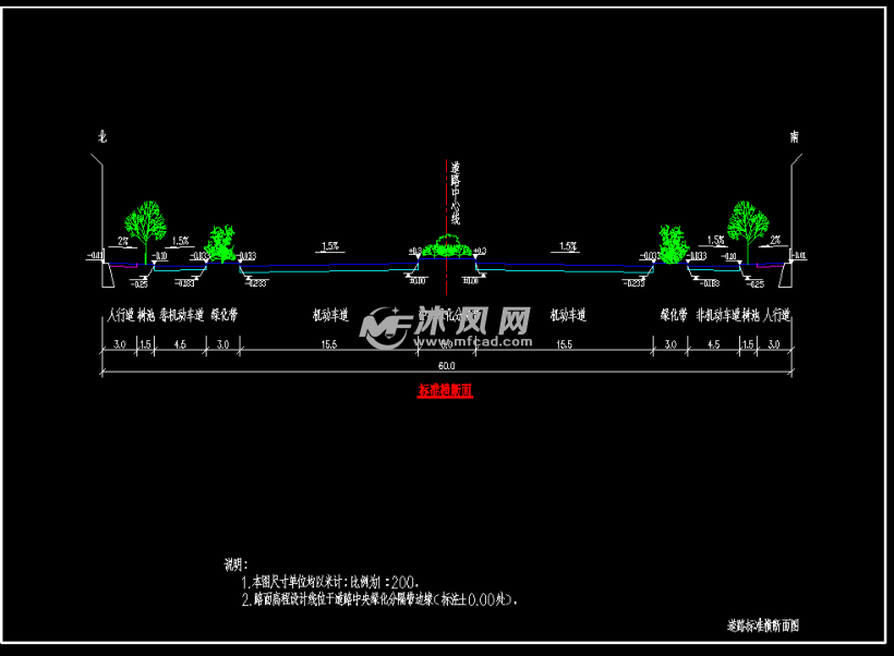 双向8车道市政道路含防护交通组织