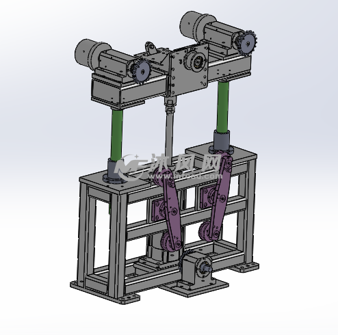 支撑圆柱升降旋转机构