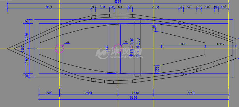 帆船施工详图- 小品及配套设施施工图图纸 - 沐风网