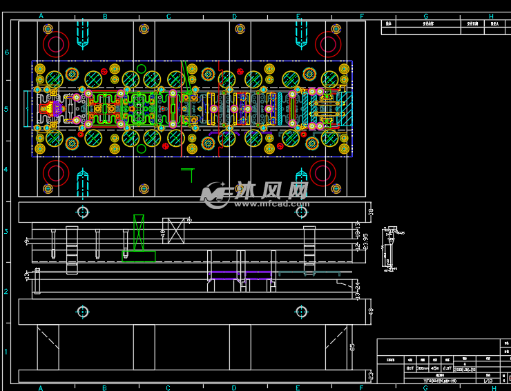 锂电模组固定l型盖板连续模