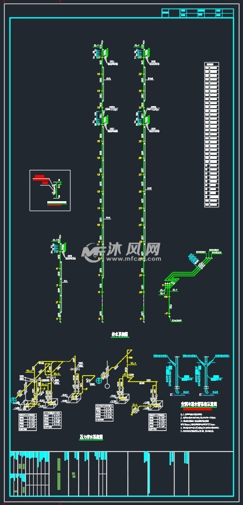 小区供水水管道图图片