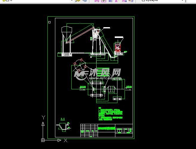 单搅室单供应罐体的搅拌装置布置图 - 通用设备图纸 - 沐风网