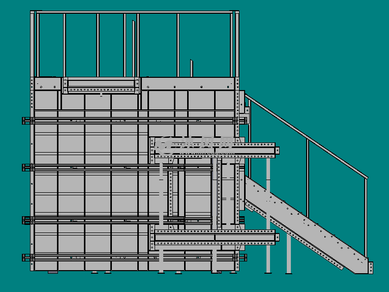 铝模板配模-样品房 - 建筑模型图纸 - 沐风网