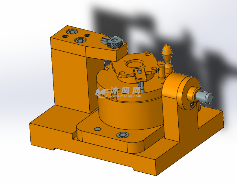 分度盘钻孔夹具三维总图