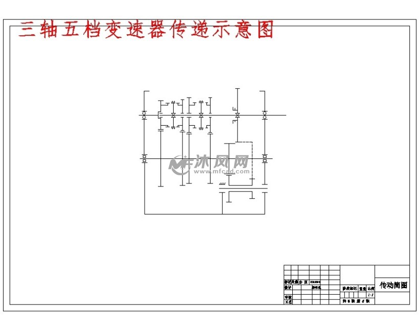 五菱宏光s轎車三軸式五檔手動變速器的設計