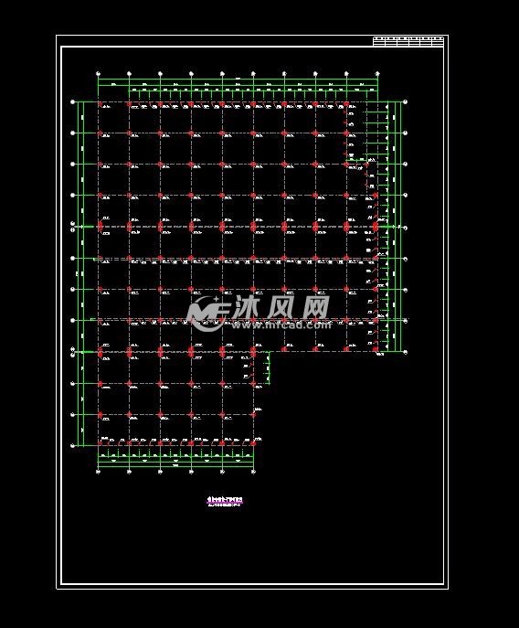 桁架柱锚栓平面布置图