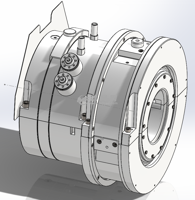 汽轮机支推复合轴承 - 轴及轴承图纸 - 沐风网