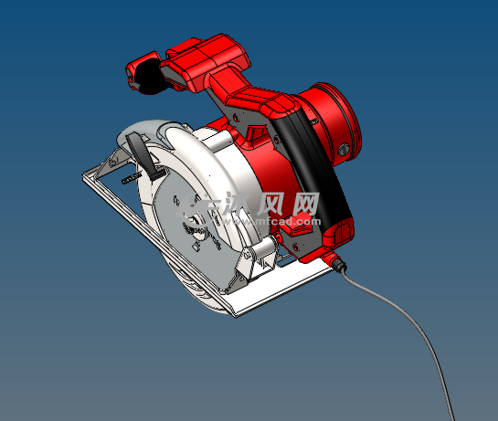 电圆锯设计模型轴测图