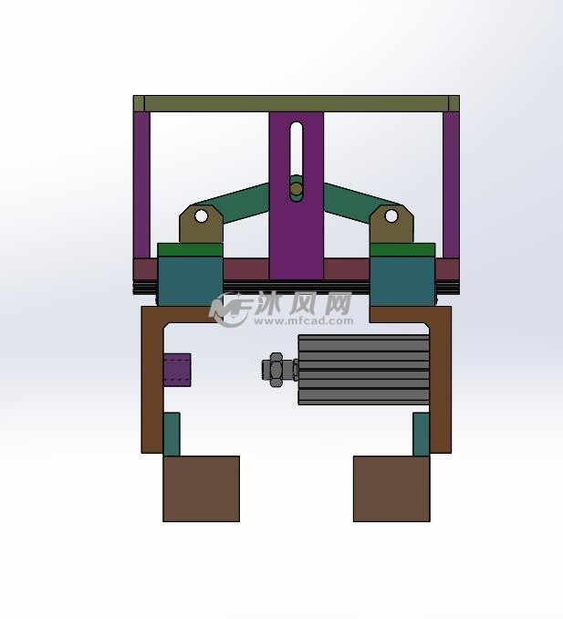 大气缸平行夹爪 - 液压及气动元件图纸 - 沐风网