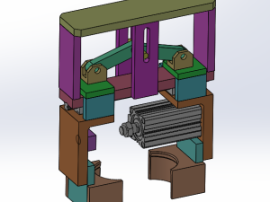 齿轮式平行夹爪