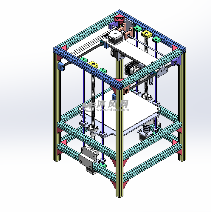 3d打印机设计图纸三维图