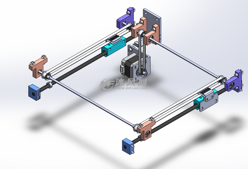 3d打印机x轴该图纸是3d打印机设计图纸,包括三维文件图纸.