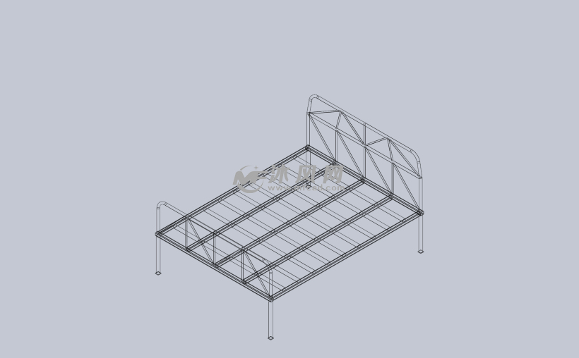 diy双人床 - 家具家装图纸 - 沐风网