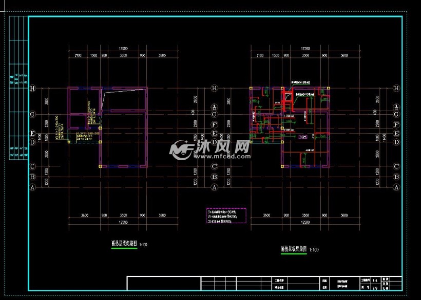 某四层砖混别墅结构施工图