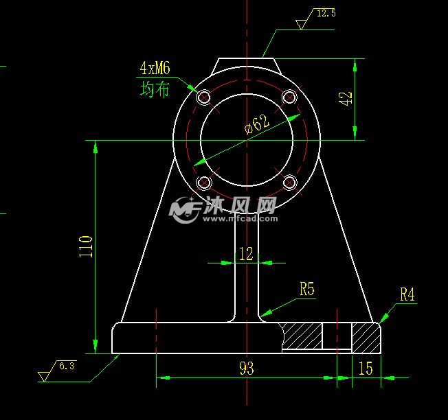 轴承座铸造及切削工艺设计- 设计方案图纸 - 沐风网