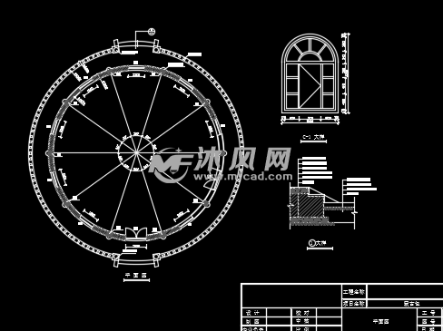 蒙古包建筑设计施工图纸