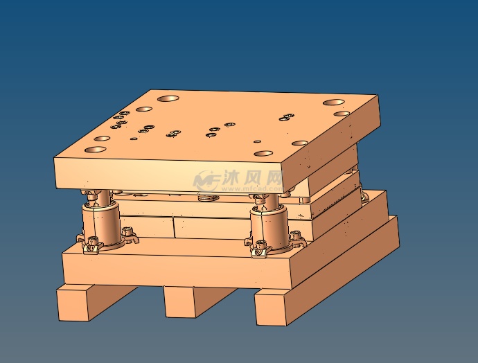 一套离合器横板侧冲模具,主要通过零件的工艺分析,运用侧冲模对零件上