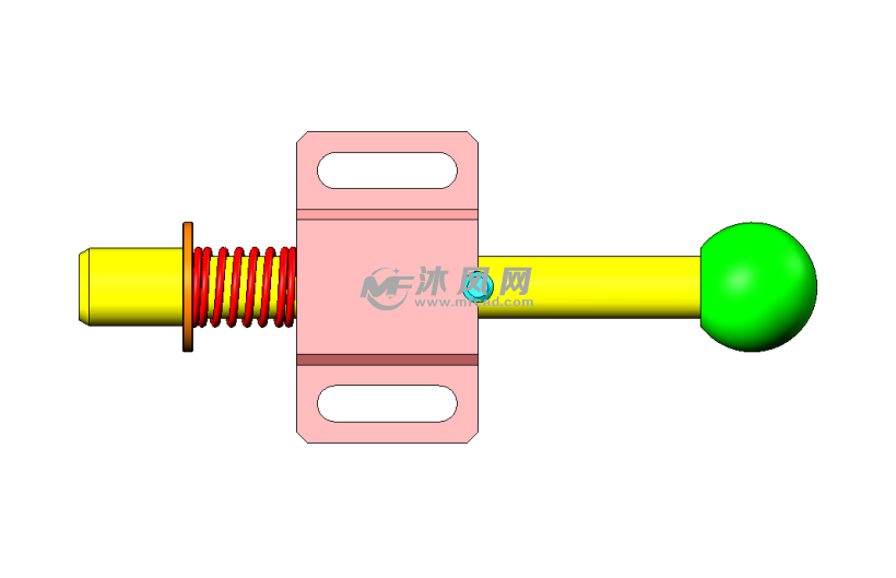 弹性自复位插销方案