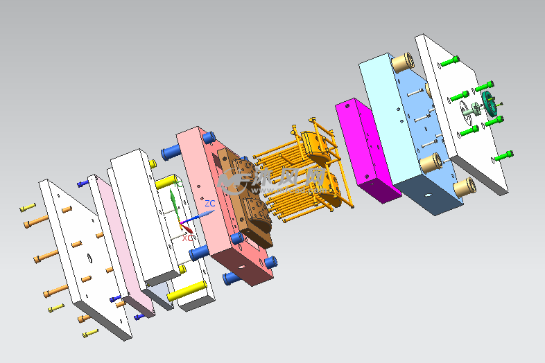 三维模具爆炸图