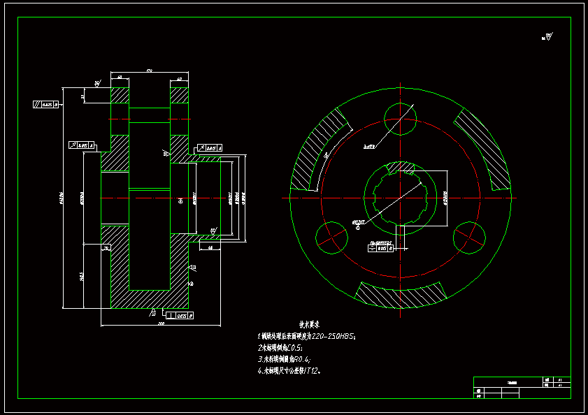 10kw三級行星齒輪減速機構設計