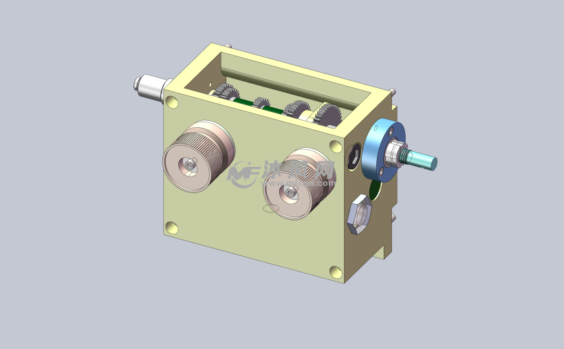 小型车床进给箱
