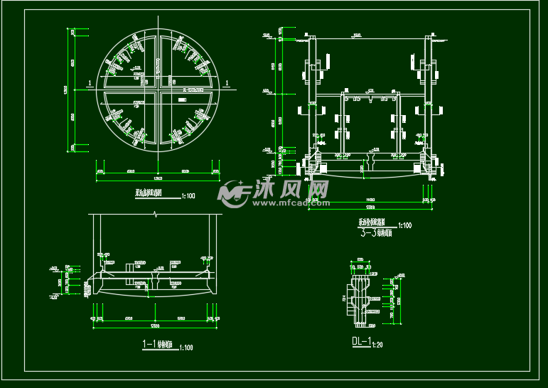 给排水工程沉井施工设计图